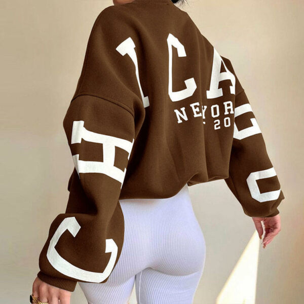 Women's Oversized Hooded Sweatshirts & Custom Printed Hoodies Embroidered Streetwear Crewneck 100% Cotton Hoodies for Women - Image 2