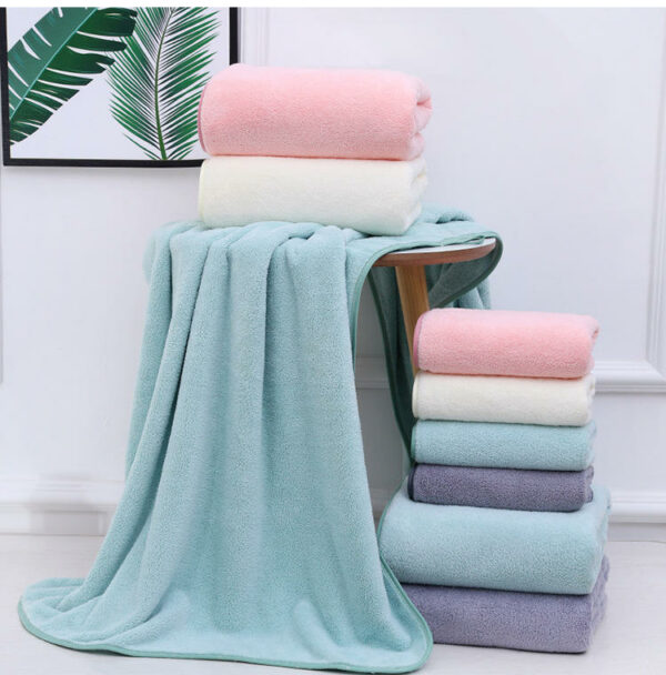 Handuk microfiber bath towel Handduk huge 70x140cm microfiber swimming towel for kids' spa and hair salon body wash - Image 2