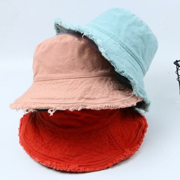 Luxurious Customized Solid Colored Washed Cotton Garden Hat for Men and Women