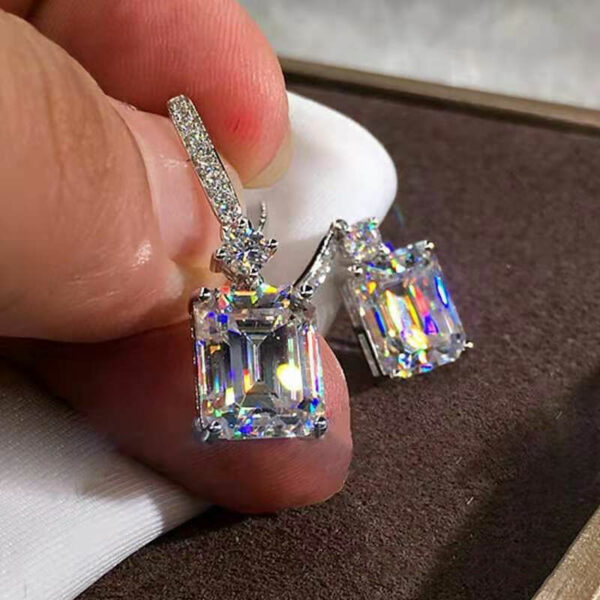 Fine Jewelry Trendy Star S925 Depends VVS GRA Mossanite Earring Moissanite Diamond Stud Earrings 925 Sterling Silver - Image 3