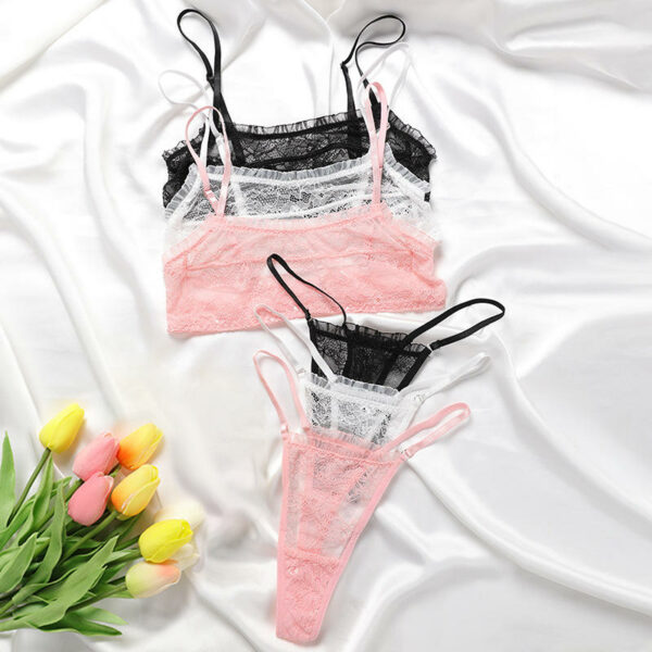 Lace pant and bra set women, sexily lingering women, mesh sexily brassiere bra & brief sets