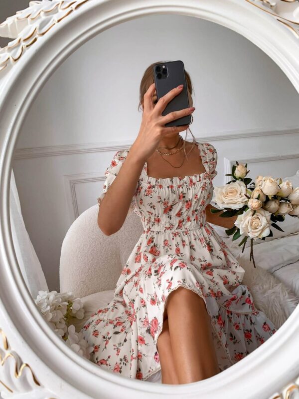 Four Stylish Women's New Arrivals Dresses Custom  dress in a floral casual style - Image 4