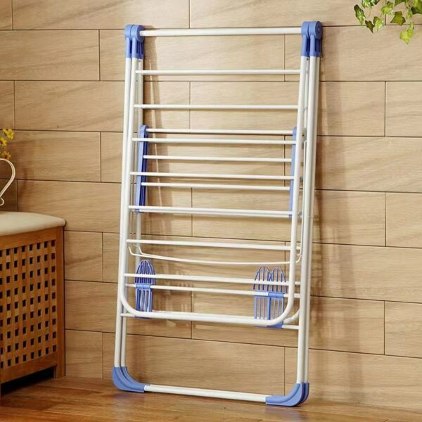 Excellent Indoor Folding Clothes Rack for Laundry and Coat Stands with Collapsible Garment Drying Stand - Image 3