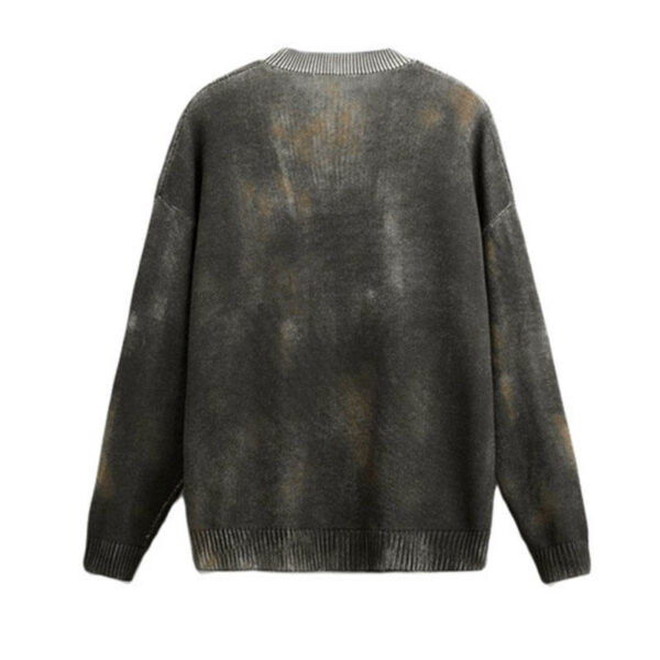 Long sleeves, crew neck, knit sweater Distressed, thin cashmere pullover jumpers with a minimalist style Sweaters for Men - Image 3