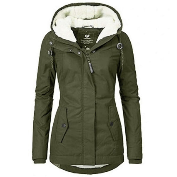 Women's Long Padded Coats, Oversized Parkas with Puffer Down Jackets Parker Jacket for Women - Image 3