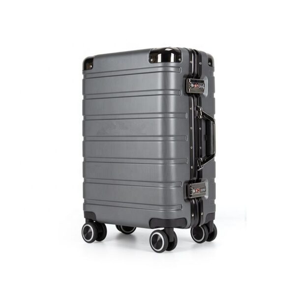 Trendy Customized Trolley Bags Aluminum cabin luggage trolley case with an aluminum frame for business trip suitcases