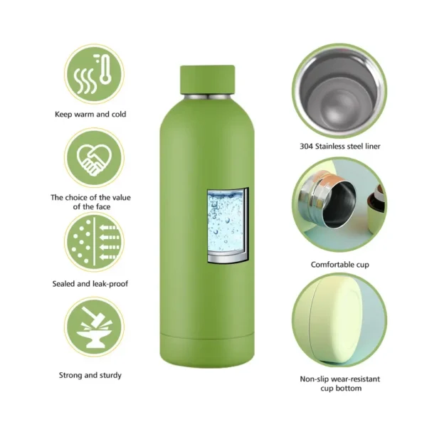 Thermal water bottles with a bespoke logo, double wall stainless steel cup insulated drink bottle tumbler. - Image 4