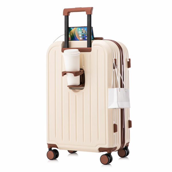 Huge Fashionable Multi-Function Abs PC 20/22/24/26/28-Inch Suitcase Luggage with Cup Holder and USB