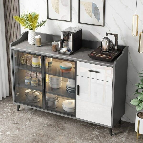 Lightweight, Elegant, Multipurpose Storage Cabinet with Integrated Kitchen and Dining Area for Residential Use - Kitchen Islands & Carts - Image 3