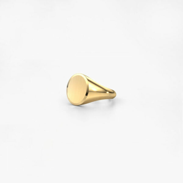 Gold Plated S925 Sterling Silver Signet Ring for Men at Wholesale Prices - Image 3