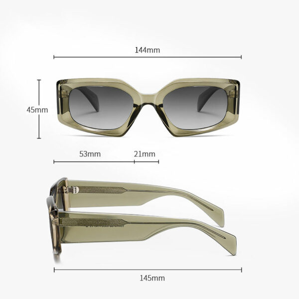 Premium designer fashion acetate men's and women's polarized sunglasses - Image 4