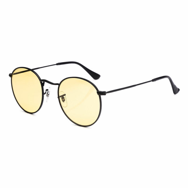 Designer sunglasses with a vintage round metal mirror that are fashionable - Image 3