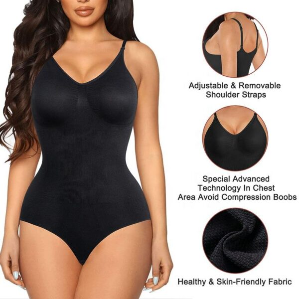 Women's BRABIC Shapewear Slimming Sculpting Abdominal Control Seamless V-Neck Camisole Shaper with Sleeveless Tops - Image 3