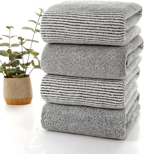 Superior Travel Bath Towels for Bathrooms: Coral Fleece 70x140CM Microfiber Soft Absorbent Bath Towels that Dry Fast - Image 3