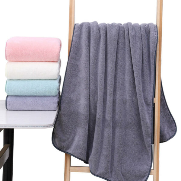 Handuk microfiber bath towel Handduk huge 70x140cm microfiber swimming towel for kids' spa and hair salon body wash - Image 3