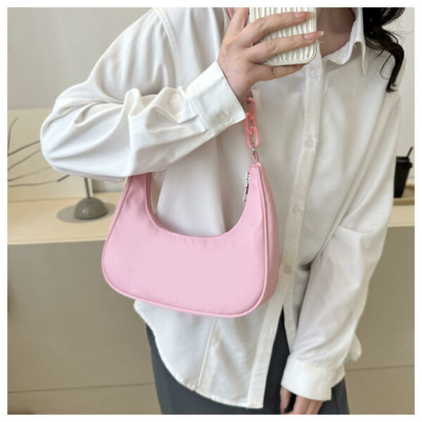 Women's Large Capacity Casual PU Leather Bucket Shoulder Bags in Solid Colors, New Style - Image 5