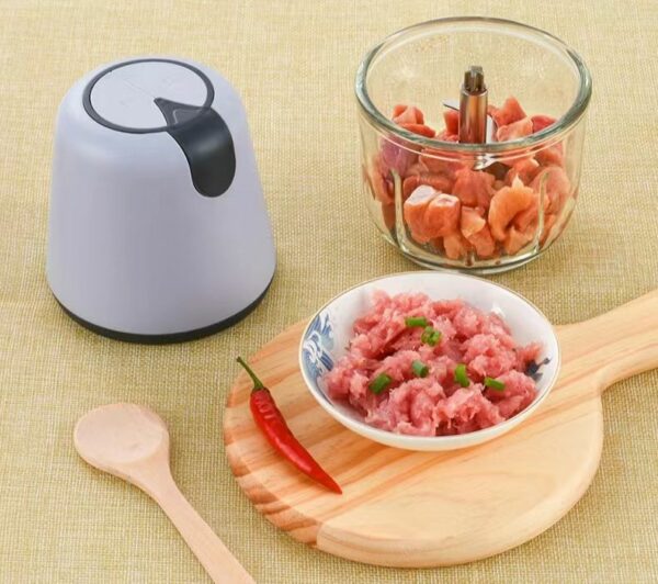 Home kitchen tiny electric meat grinder; home kitchen food processor; - Image 5