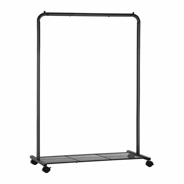 High-quality metal coat rack on a mobile stand that is floor-standing and has wheels. - Image 4