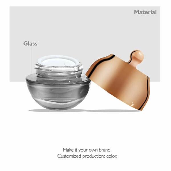 Cosmetics packaging in elegant 100 ml glass jars - Image 7