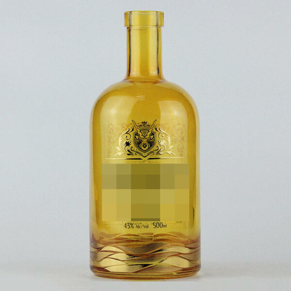 Round 750 ML Customized Color Glass Wine Liquor Glass Bottle: Gin, Whiskey, Vodka, Tequila - Image 5