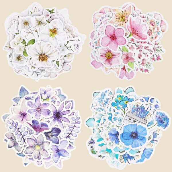 360-piece set of flower stickers Decorative Mixed Floral Stickers for Bullet Journals and Scrapbooking Planner Supplies - Image 5