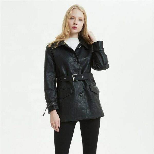 Women's leather jacket with expert design, straight from the factory - Image 5