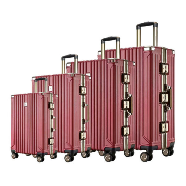 Brand-new, Premium Aluminum Frame Luggage with Huge Capacity and Universal Wheels for Business Travel Cases - Image 4