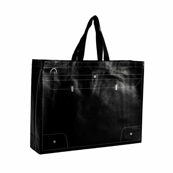 Zhejiang Biodegradable PP Nonwoven Shopping Bag with Handles for Black Clothes Packaging - Image 4