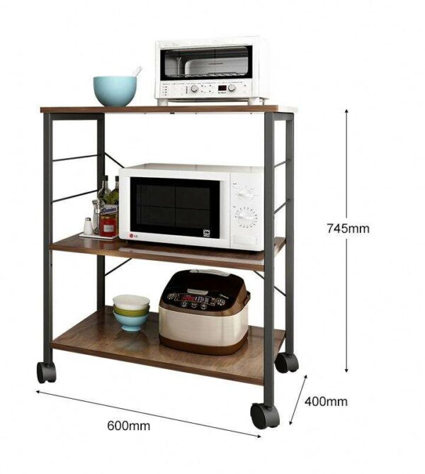 Mobile Kitchen Cart Island Cabinet Storage Pantry Hotel's Best-Selling - Image 2