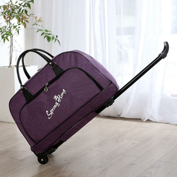 Travel luggage bags  and polyester cotton fabric, featuring a large capacity and wheels. - Image 4