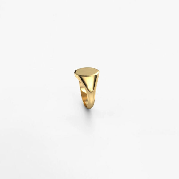 Gold Plated S925 Sterling Silver Signet Ring for Men at Wholesale Prices - Image 4