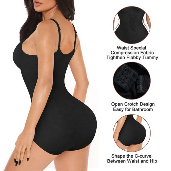 Women's BRABIC Shapewear Slimming Sculpting Abdominal Control Seamless V-Neck Camisole Shaper with Sleeveless Tops - Image 4