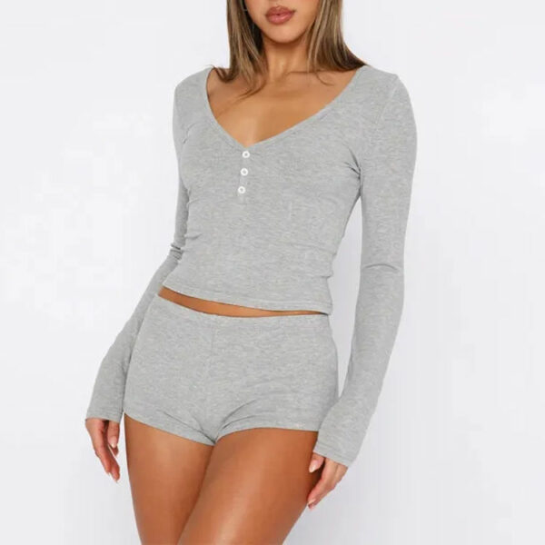 Women's loungewear sets customized Women's two-piece short set of premium quality shorts and tops