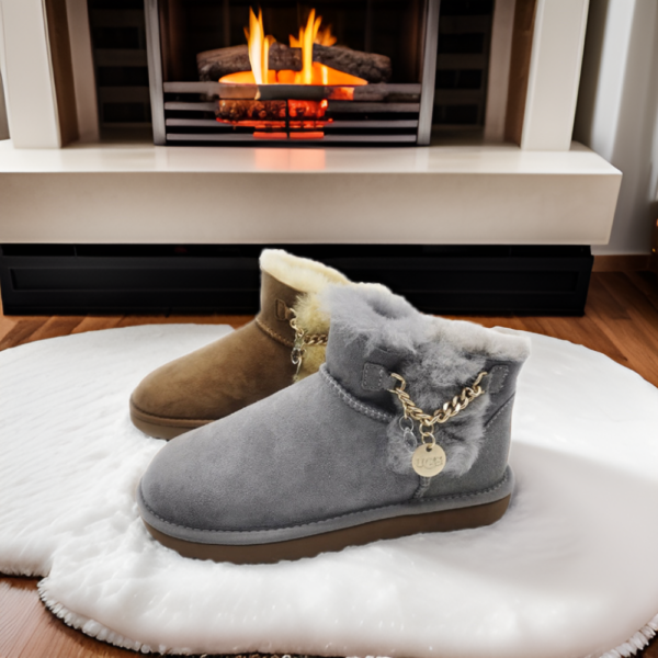 Ladies' Winter Fur Snow Boots with Ankle and Bootie Styles for Winter Outfits: New Arrival - Image 4