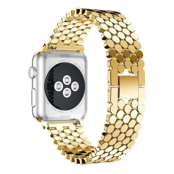 Customized Private Logo Band for Apple Watch Series Bracelet with Butterfly Buckle and Brushed/Sandblasted Finish - Image 4