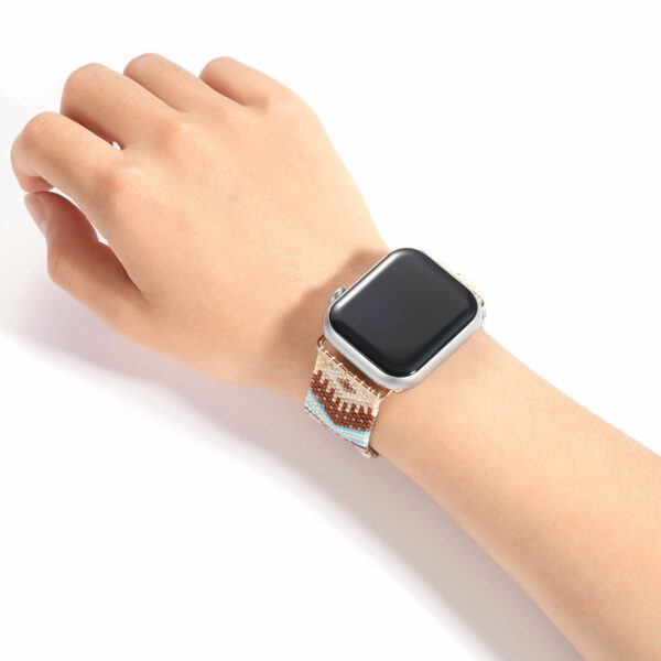 Women's Handmade Adjustable Miyuki Beads Apple Watch Strap Jewelry in a Hot New Design - Image 4