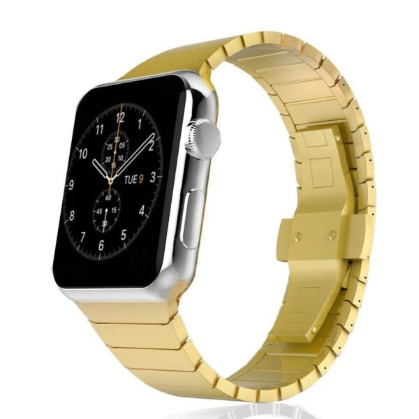 The Apple Watch band's stainless steel band Iwatch Series 8/7 Series 6 Series 5/4/3 Butterfly Buckle Strap, 38 mm x 49 mm - Image 5