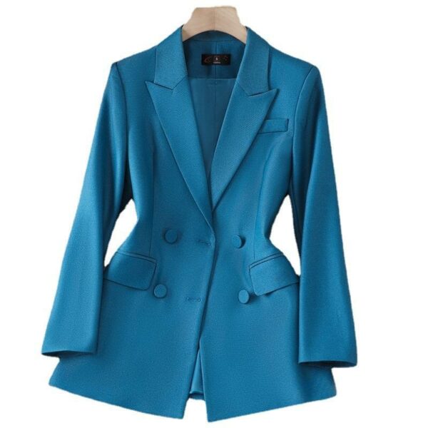 Women's Professional Set Double-breasted Suit Coats for Autumn and Winter; Formal and Professional Attire - Image 3