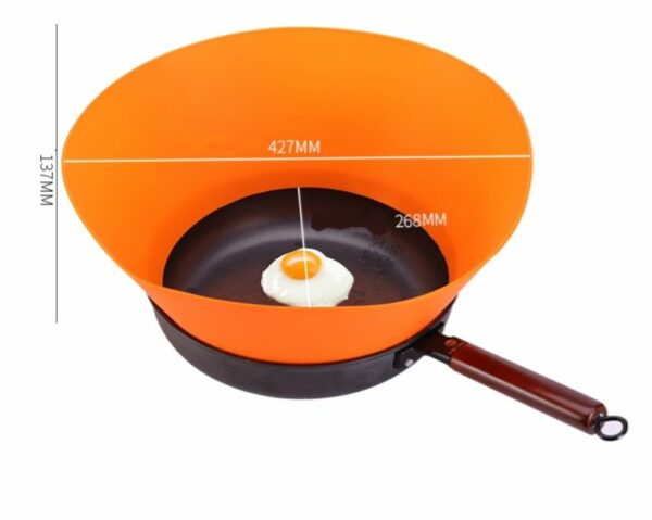 Cooking with a Personalized Frying Wall Oil Splatter Guard and Splash Proof Pot Cover Lid - Image 5