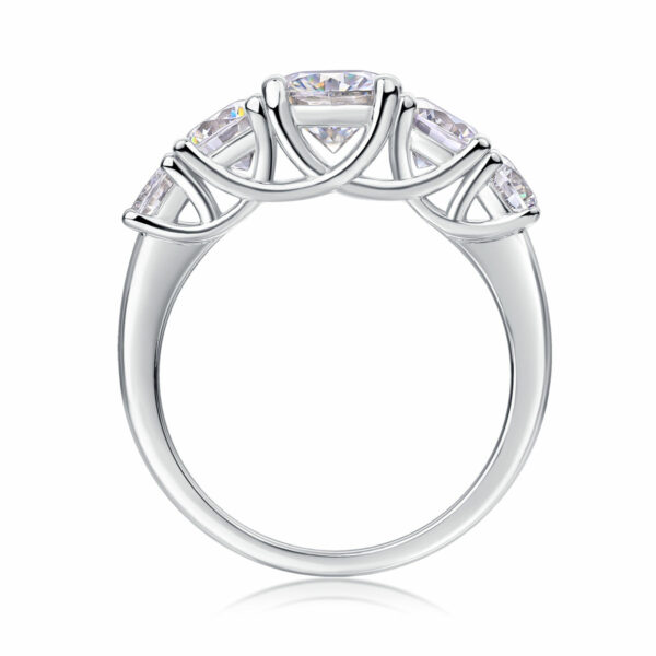 Top-Rating Traditional Style Moissanite Ring in Silver Jewelry for Women: Presents for a Sterling Stone Wedding Technology Event - Image 6