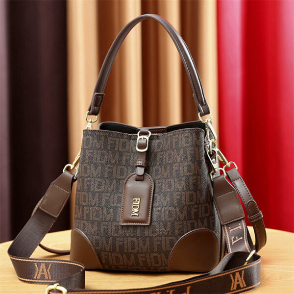 Soft leather bucket bags women handbags ladies women's shoulder messenger bags - Image 6