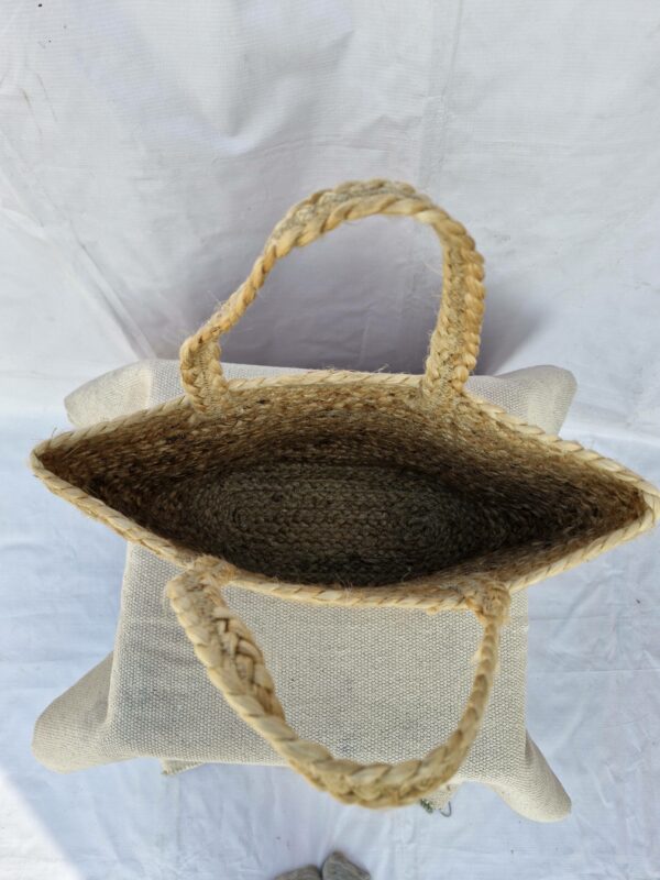 Best Selling Handmade Simple Bucket Tote Bag with Custom Color Design for Women and Girls,  - Image 5