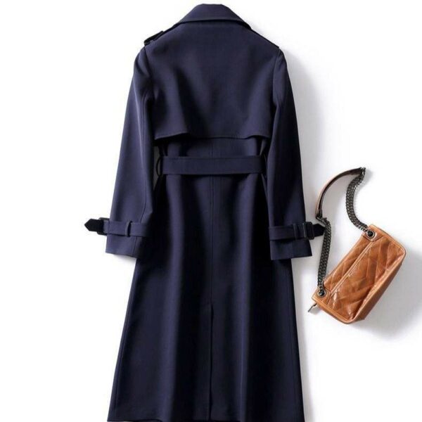 Plus Size Long Sleeve Windbreaker for Women's Standard Trench Coat in a New Style for Autumn, Elegant, Casual, and Trench Overcoat - Image 6