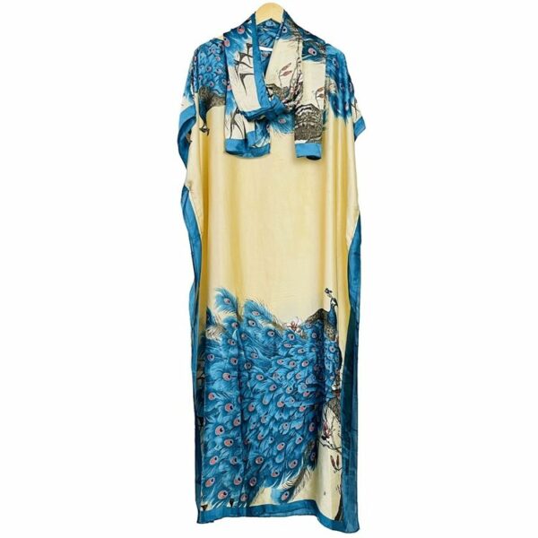 Women's plus-size dresses in simulation silk appropriate for formal events sophisticated African attire - Image 6