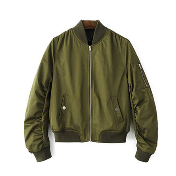 All set to ship Smaller women's flight jacket, long sleeve, baseball uniform, short jacket - Image 6