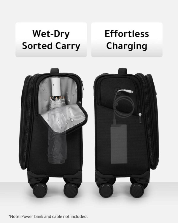 For men and women traveling for business or pleasure, this lightweight underseat carry-on bag with soft sides and a lock is perfect for outdoor travel. - Image 3