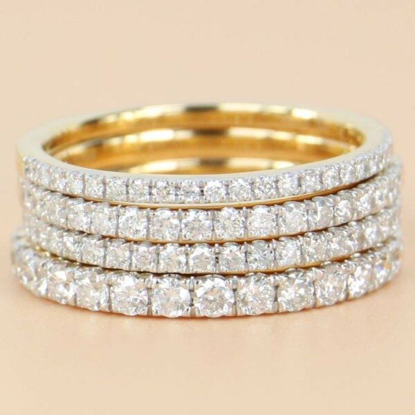 Elegant and sophisticated 18K gold diamond ringExcellent 18K, 14K, and 10K Gold Diamond Ring,