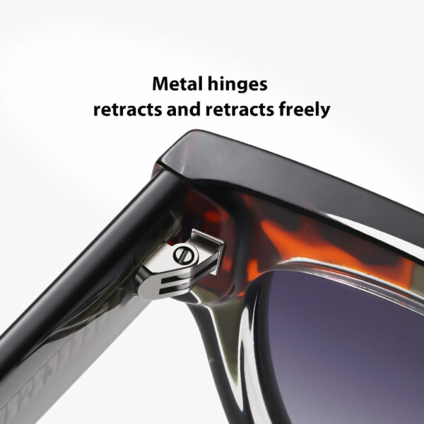 Oculos De Sol Masculino Thickness Acetate UV400 Polarized Sunglasses with Custom Vintage Shades - Image 5