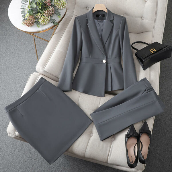 Women's High-End Goddess Fan Zhu Bao Worksuits in Spring and Autumn: A New Take on an Old Fashion Blazer - Image 5