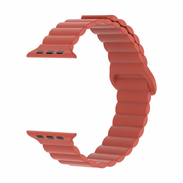 Apple Watch Ultra 8 7 6 Luxury Magnetic Loop Silicone Link Watch Bands Strap: LEWO 45 mm, 44 mm, 42 mm, 41 mm, 40 mm, 38 mm - Image 3